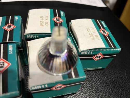 5 New 35 watt; Quartz ; Clear; Mr11 Fth 12 Volt CEW BRAND bipin JAPAN - Picture 5 of 6