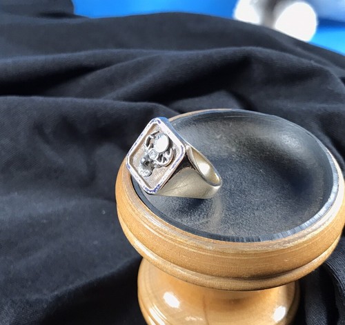 Antique 10k Yellow Gold Men's BPOE Elks Ring Band Size 9 Vintage Stamped - Picture 6 of 14