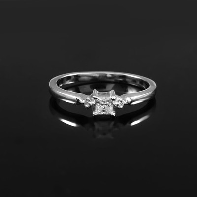 Moissanite Gemstone Ring Love Engagement Ring  Anniversary Gift For Women 8 US