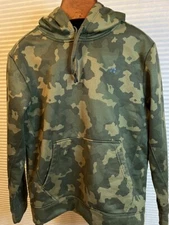 Russell Athletic Camouflage Hoodie Pullover Sz M Mens EUC