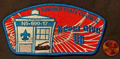 GARDEN STATE COUNCIL LENAPE 8 FLAP PATCH WOOD BADGE CSP 100 MADE DR DOCTOR WHO