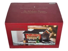 Vintage 1997 St Nicholas Square Covered Bridge Christmas Village Accessory