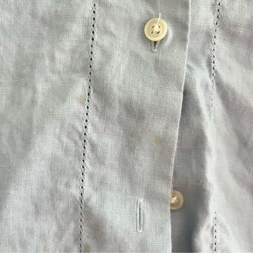 Lauren Ralph Lauren 100% Leinen Button Down Bluse Damen M Cubano Style LESEN - Bild 5 von 10