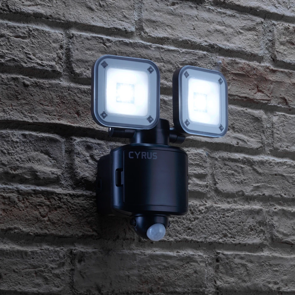 Auraglow Twin LED Flood Security Light Hybrid Solar & Battery PIR Motion Sensor - Image 2 of 4