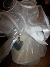 things remembered wedding candle on dish,engravable charm new 23.7 oz