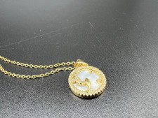 Pisces Zodiac Sign Astrology Horoscope Round Circle Pendant Necklace