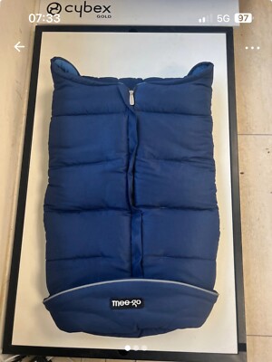 Navy Blue Luxury Mee-go Arctic Fleece Universal Footmuff