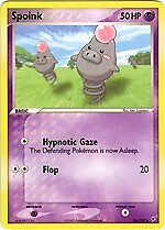 Pokemon EX Deoxys  76/107 Common Card - Spoink