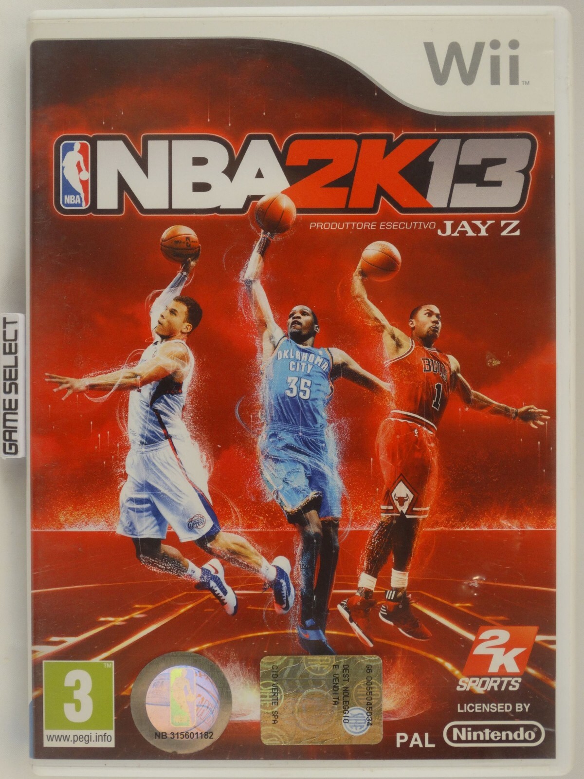 NBA 2K13 BASKET 2003 03 NINTENDO WII Et WII U PAL - ORIGINALE COMPLET