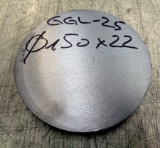 Grauguss Strangguss  ca 150x22 mm Ronde GGL-25 Rund Futterflansch