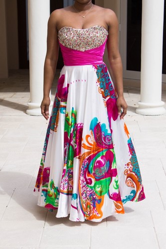 JOVANI Floral Prom Dress | eBay