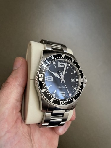 Longines hydroconquest 41 mm automatico L3.781.4.76.6 Perfette Condizioni - Foto 3 di 7
