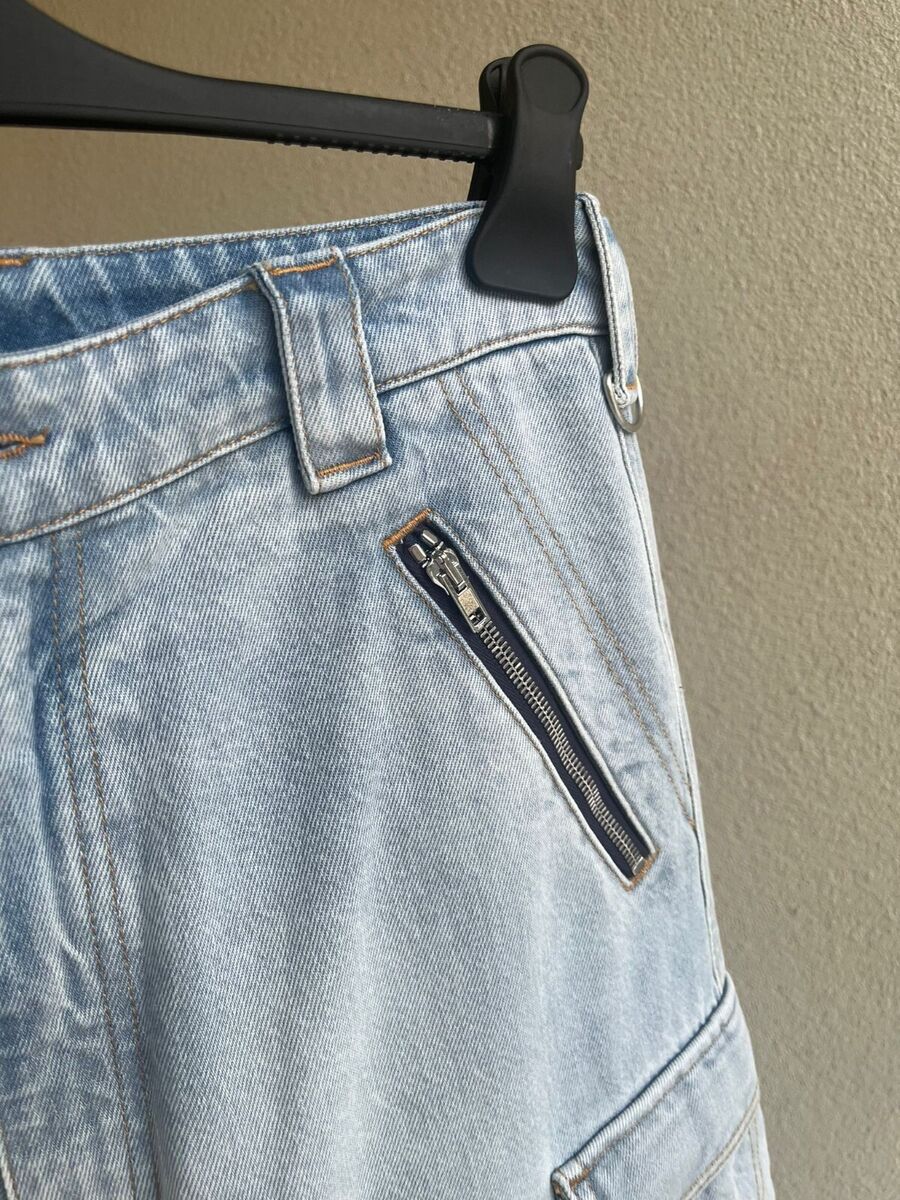 Vetements , Triple Zip Baggy Jeans in Denim Light Blue BNWT Vetements , Triple Zip Baggy Jeans in Denim Light Blue BNWT