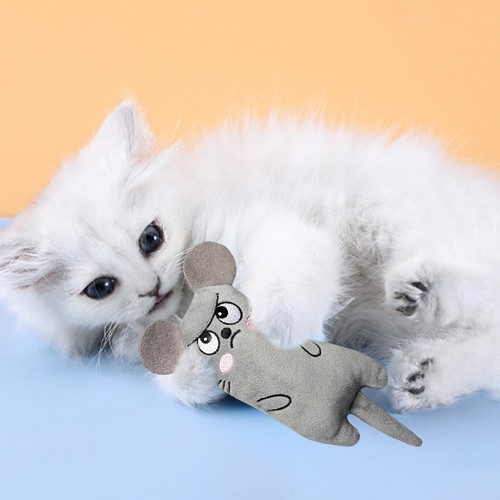 Catnip Toys Pet Cat Kitten Chew Toy Teeth Cleaning Interactive for Fun & Play - Picture 2 of 18