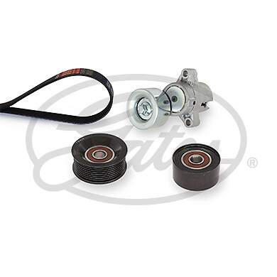 GATES K018PK1173 V-Ribbed Belt Kit Fits Mazda Models
