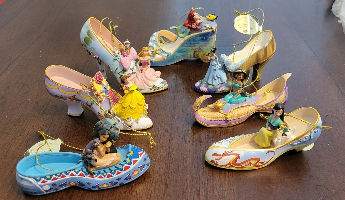ORNAMENT COLLECTION ディズニープリンセス10個セット NWT Disney Princess Shoe Ornament Set by Bradford Exchange - 7