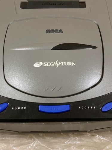 Sega Saturn Console Gray HST-0004 with 2controllers Japanese Version settested - Picture 2 of 5