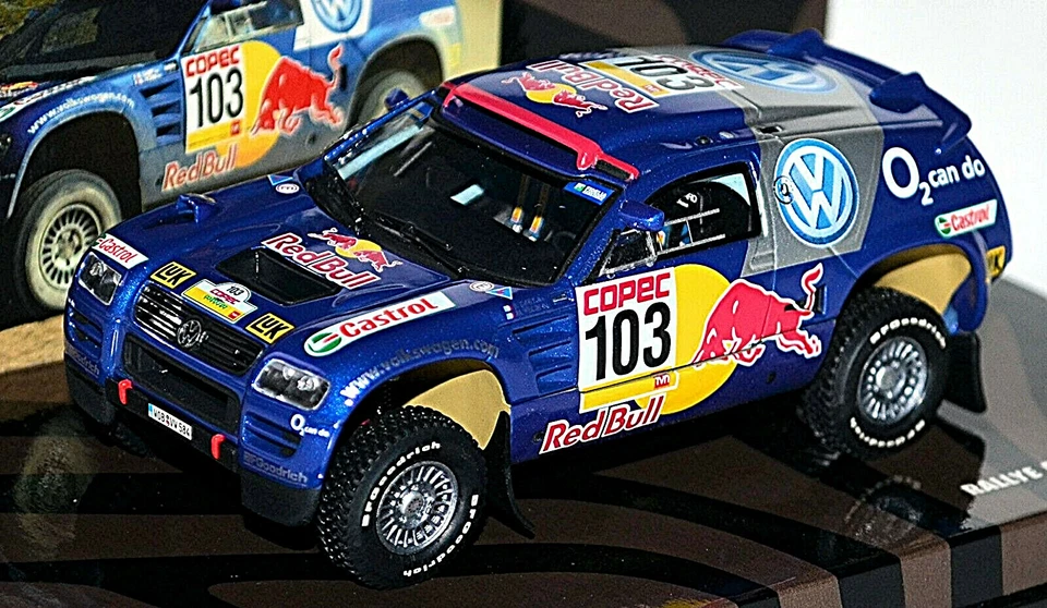 VW Volkswagen Race Touareg 2005 Rallye La Pampas #103 Saby Périn 1:43 Minichamps - Immagine 2 di 4