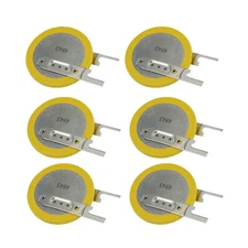6x  CR-2032/VC1N 3V Lithium Coin Battery Horz 2 Pins Motherboard Power