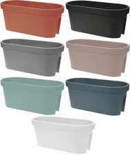 Large Flower Bridge Hanging Planter Plant Pot Trough Fence Balcony Railing Rail