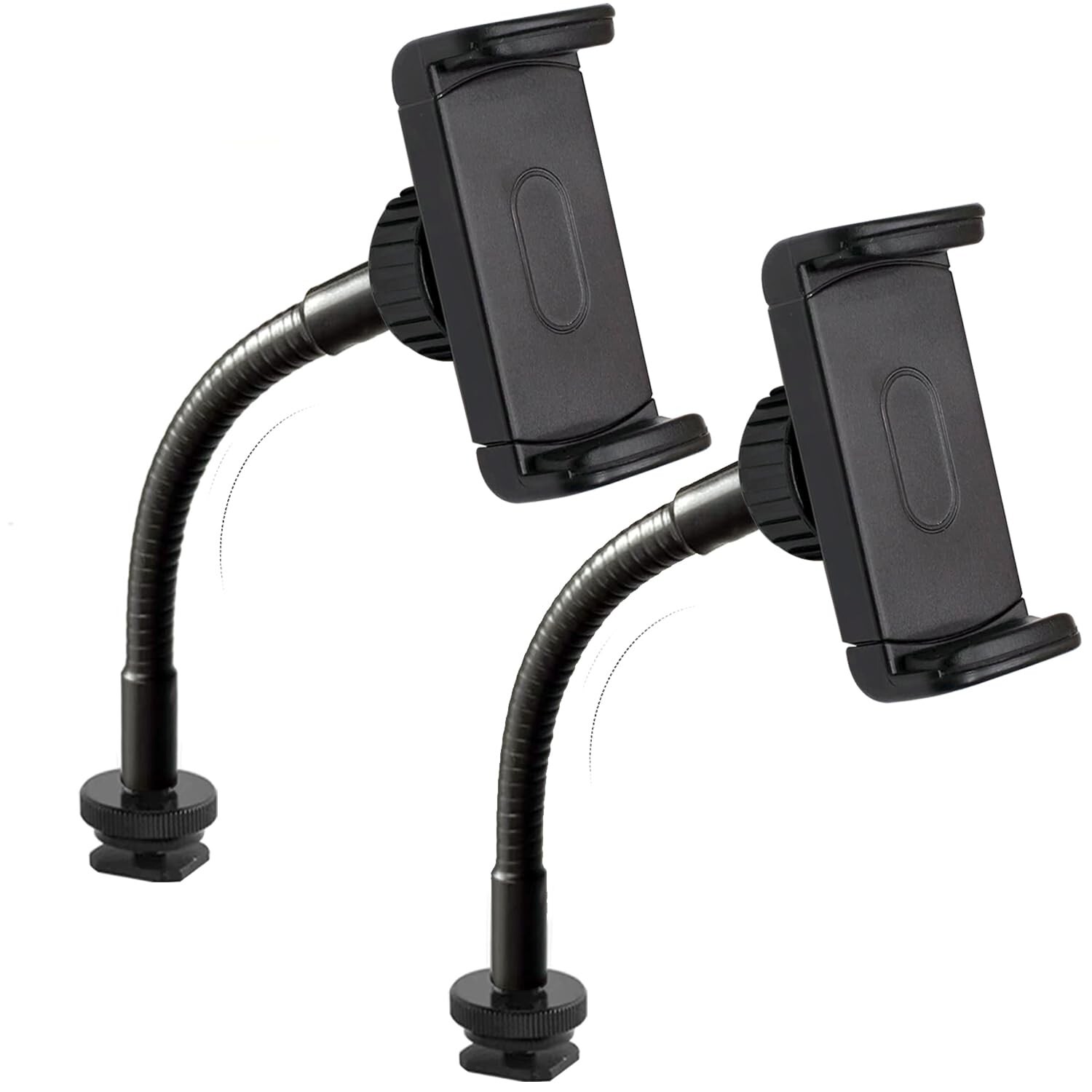 2 Pack Universal Ring Light Phone Holder Flexible Ring Light Phone Attachment...