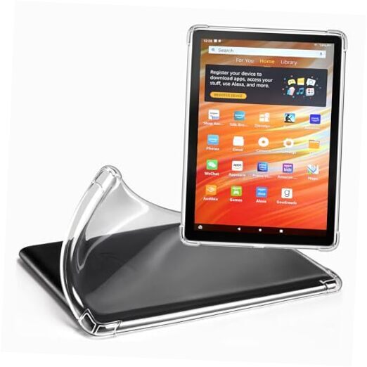 Clear Case for Amazon Fire HD 10 For Amazon Fire HD 10 Tablet (2023 Release)