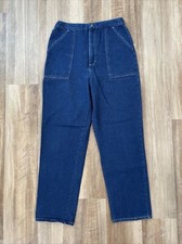 Vintage 80s Denim Jeans High Rise Elastic Mom Jeans Women's Size 14 Made in USA