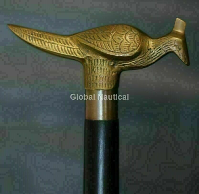 Solid Brass Designer Peacock Handle for Wooden Wa… - image 4