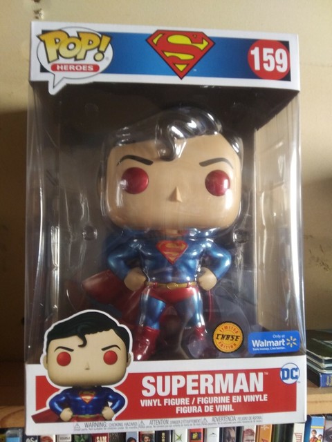 Funko Pop DC Heroes Superman Chase #159 Walmart Exclusive 10