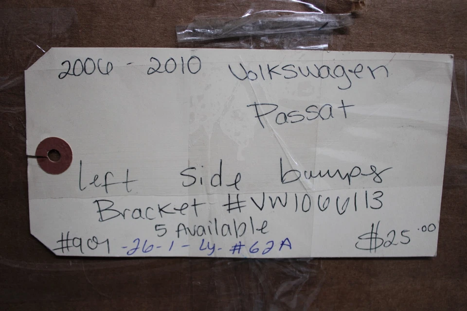 2006 2010 VOLKSWAGEN PASSAT LEFT SIDE BUMPER BRACKET - Image 4 of 4