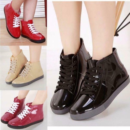 Women Rain Boots Rubber Short Waterproof Casual Ankle Shoes Outdoor RainBoots@i1