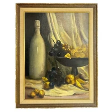 Vintage Signed Still Life Oil Painting By Margaret Wittmeyer