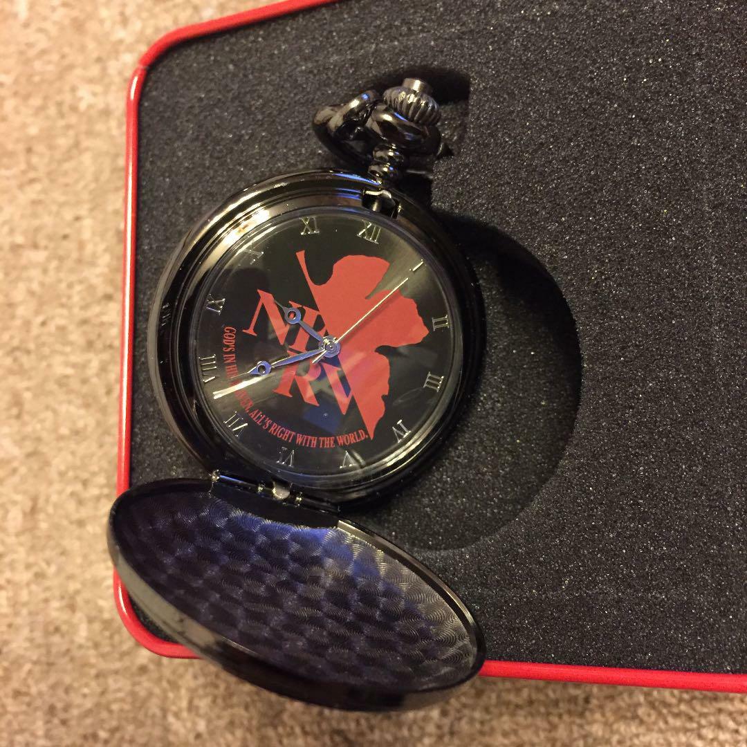 Neon Genesis Evangelion Pocket Watch NERV Black Red Sega Theater 