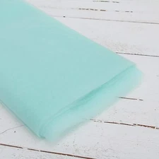 Threadart Premium Soft Tulle Fabric Bolt - 20 Yards by 54" Wide - Aqua