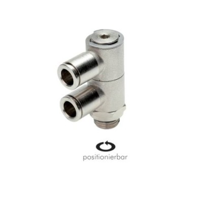 Pneumatik IQS Standard L-Steckverschraubung(2-fach) Kompaktbauform MSV Verbinder