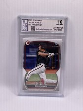 2023 Bowman Druw Jones 1st Prospect BP-25 Graded MGCo. Gem Mint 10