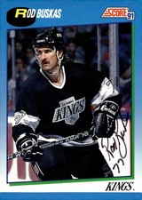 Rod Buskas - Signed 1991-92 Score Card #427