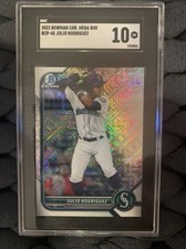 2021 Bowman Chrome Julio Rodriguez Mega Box #BCP-86 SGC 10 Gem Mint Mariners