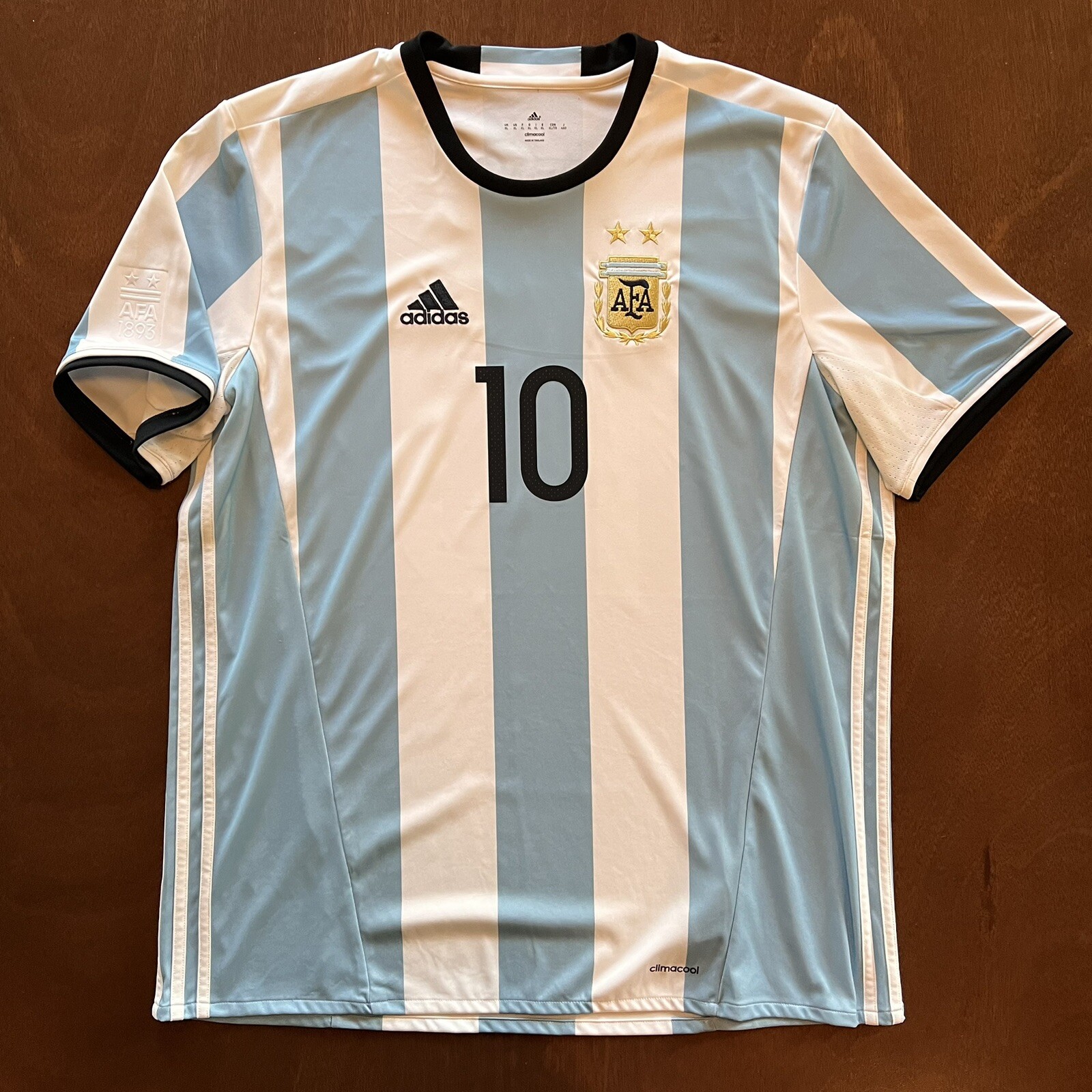 Adidas Argentina 2016-2017 Home Soccer Jersey MESSI #10 SZ XL