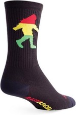 Sockguy, Rasta Squatch, Crew Cuff Socks, 6-in...