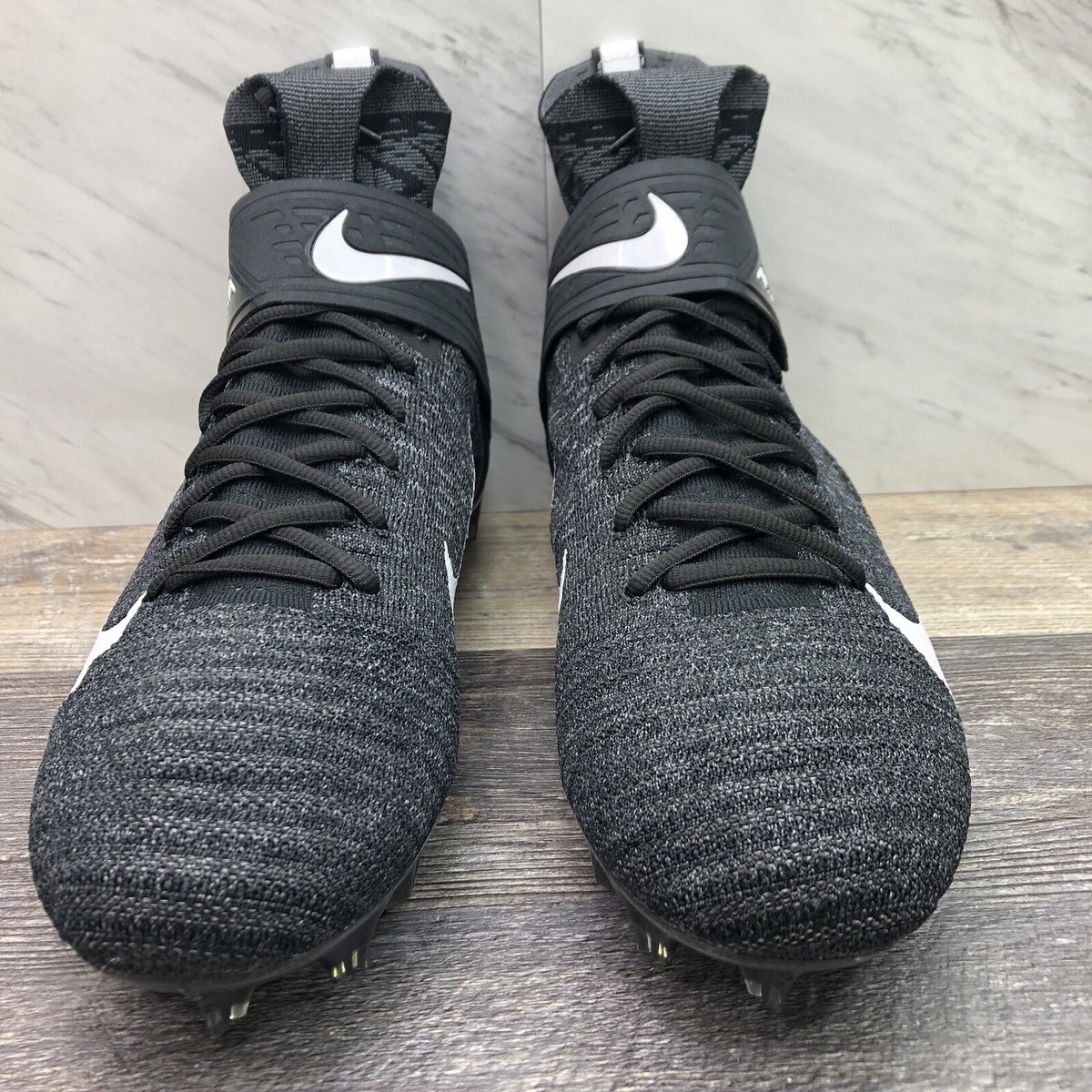 Men’s Size 11.5 Nike Alpha Menace Elite 2 Football Cleats Black AO3374-001 NWB Nike Alpha Menace Elite 2 Flyknit Mens | Mercari main image 2