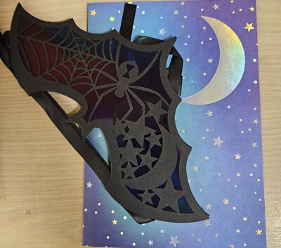 PAPYRUS HANG ME ON THINGS BATMAN BATS DECORATIVE BANNER HALLOWEEN CARD