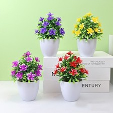 Plants Fake Flowers Desk Decoration Artificial Flowers In Pots Small Plants