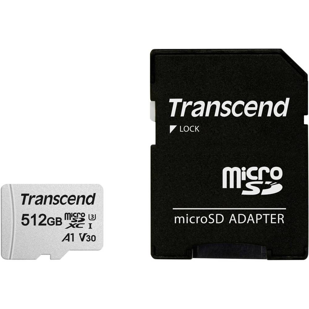 Transcend Premium 300S Carte microSDXC 512 GB pour smartphone et console