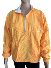 NIKE Vintage 80s Neon Orange 1/2 Zip Windbreaker Jacket Size Medium