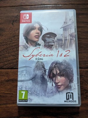 Nintendo Switch Syberia 1 & 2 Cartridge And Case Very Rare
