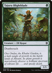 Tajuru Blightblade 208 Zendikar Rising Common Magic: The Gathering