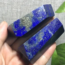 156g 2pcs Natural Lapis Lazuli Freeform Polished Crystal Stone Specimen 87
