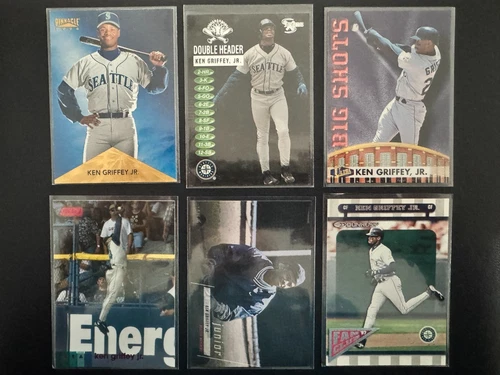 KEN GRIFFEY JR Vintage 1990's Lot of 6 MLB cards Seattle Mariners HOF! 1330