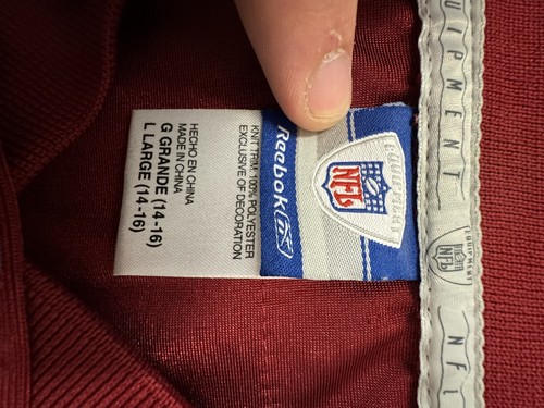 Vintage Reebok On-Field Washington Redskins Chris Cooley NFL Jersey Youth Large - Picture 3 of 6
